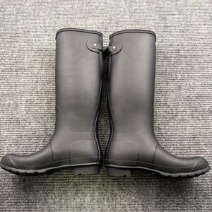 Hunter Original Tall Rain Boot Women's Size 8 Matte Navy Blue New With Box $190